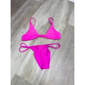 Toast Swim Pitaya Pink Bikini Swimsuit Size Medium
